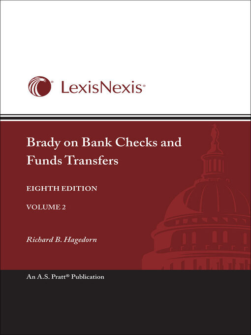Title details for Brady on Bank Checks and Funds Transfers by Richard Hagedorn - Wait list